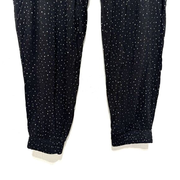 H&M Basic Jogger Pants Black Stretch Elastic Waist Lightweight Women size Medium - Picture 2 of 6